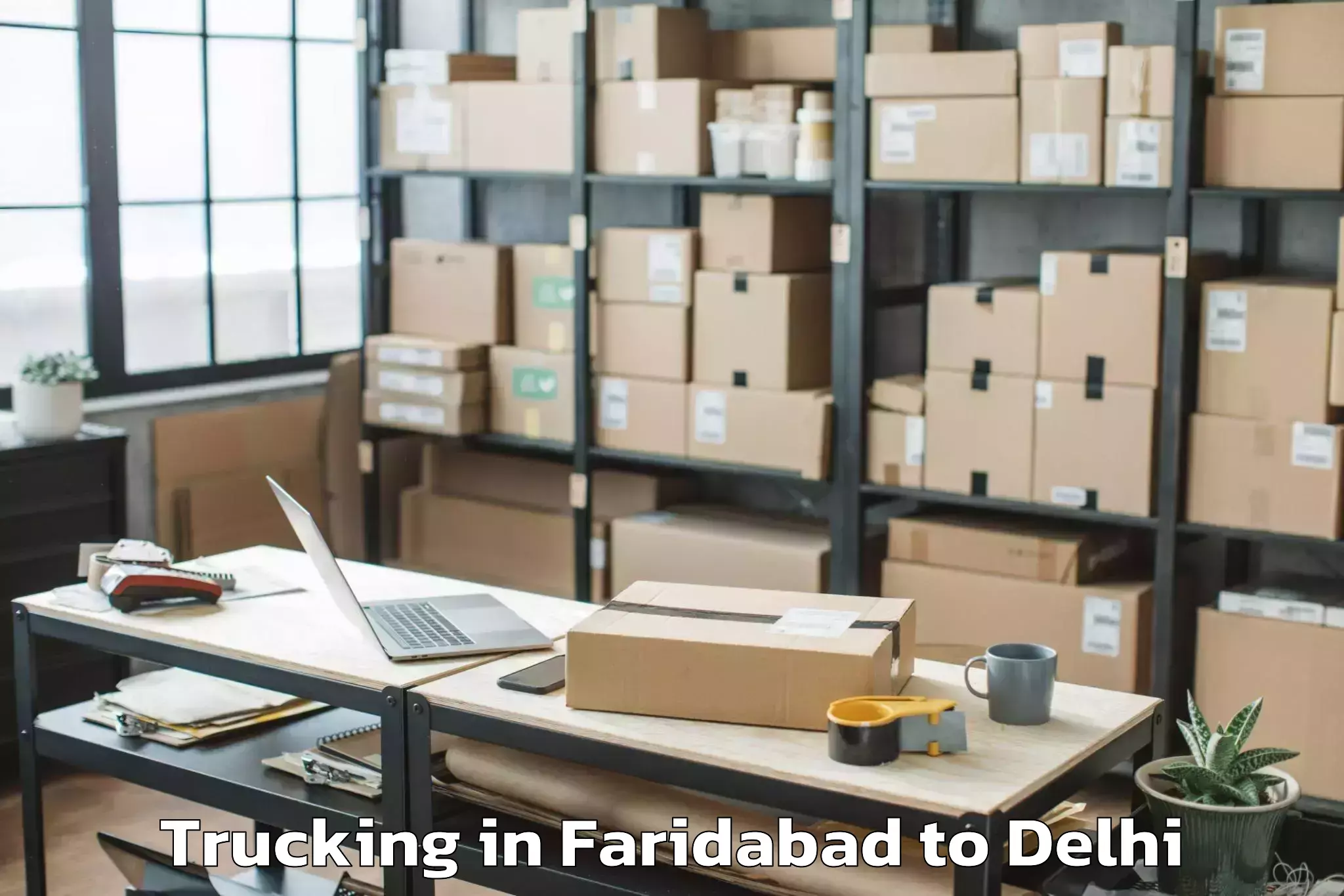 Affordable Faridabad to Unity One Janakpuri Mall Trucking